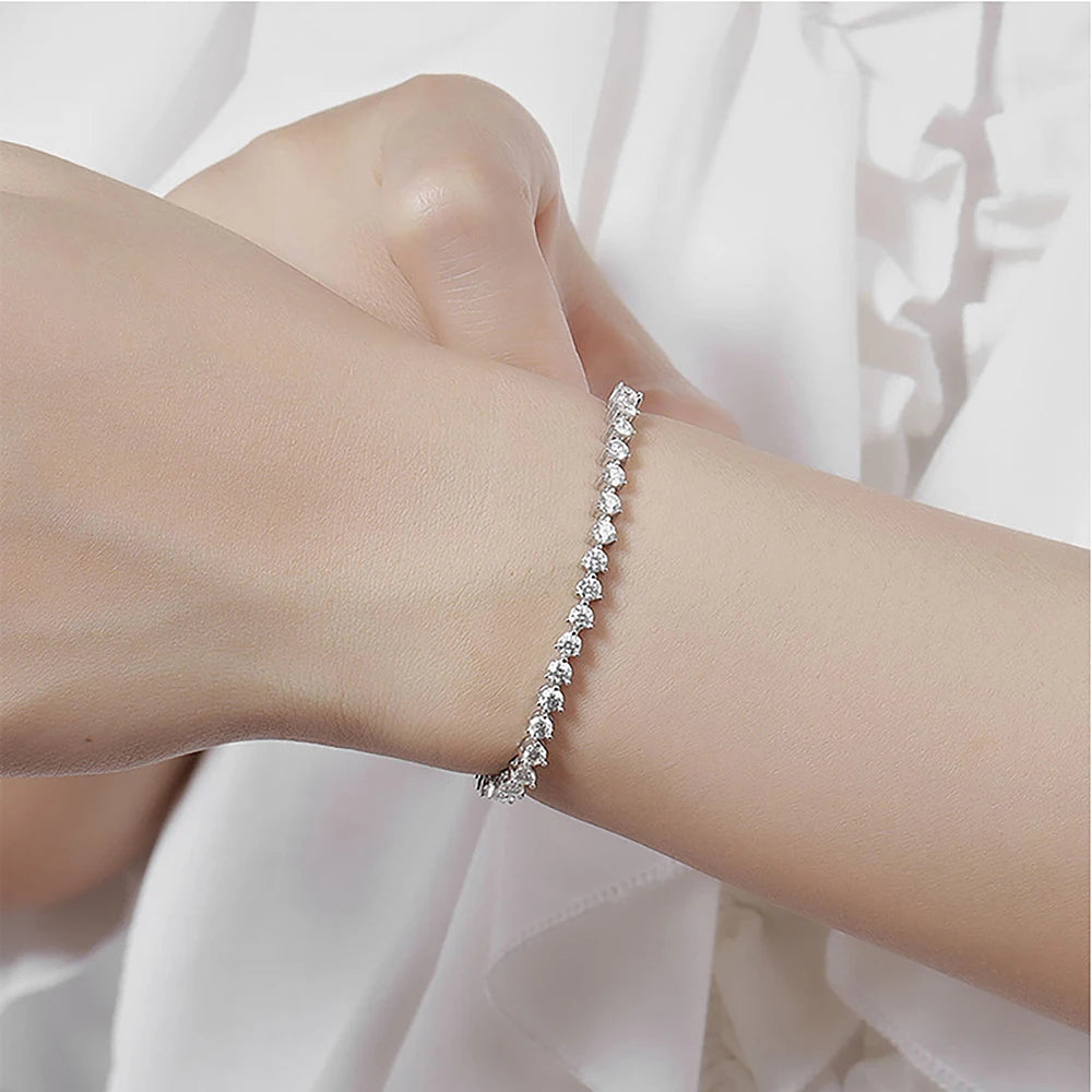 Full Moissanite Tennis Bracelet