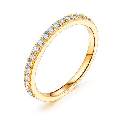 Sterling Silver Moissanite Ring – Elegant Everyday Shine
