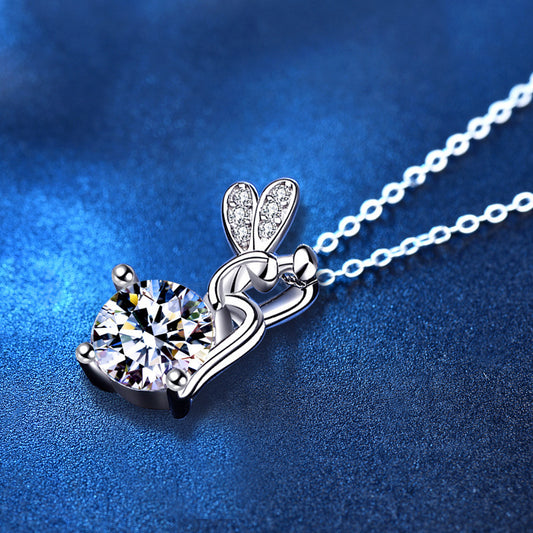Farcent Moissanite Necklace – Sterling Silver Brilliance