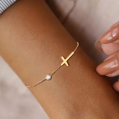 Faith Cross Bracelet Anklet – 2-in-1 Spiritual Elegance