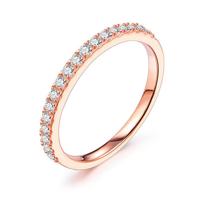 Sterling Silver Moissanite Ring – Elegant Everyday Shine